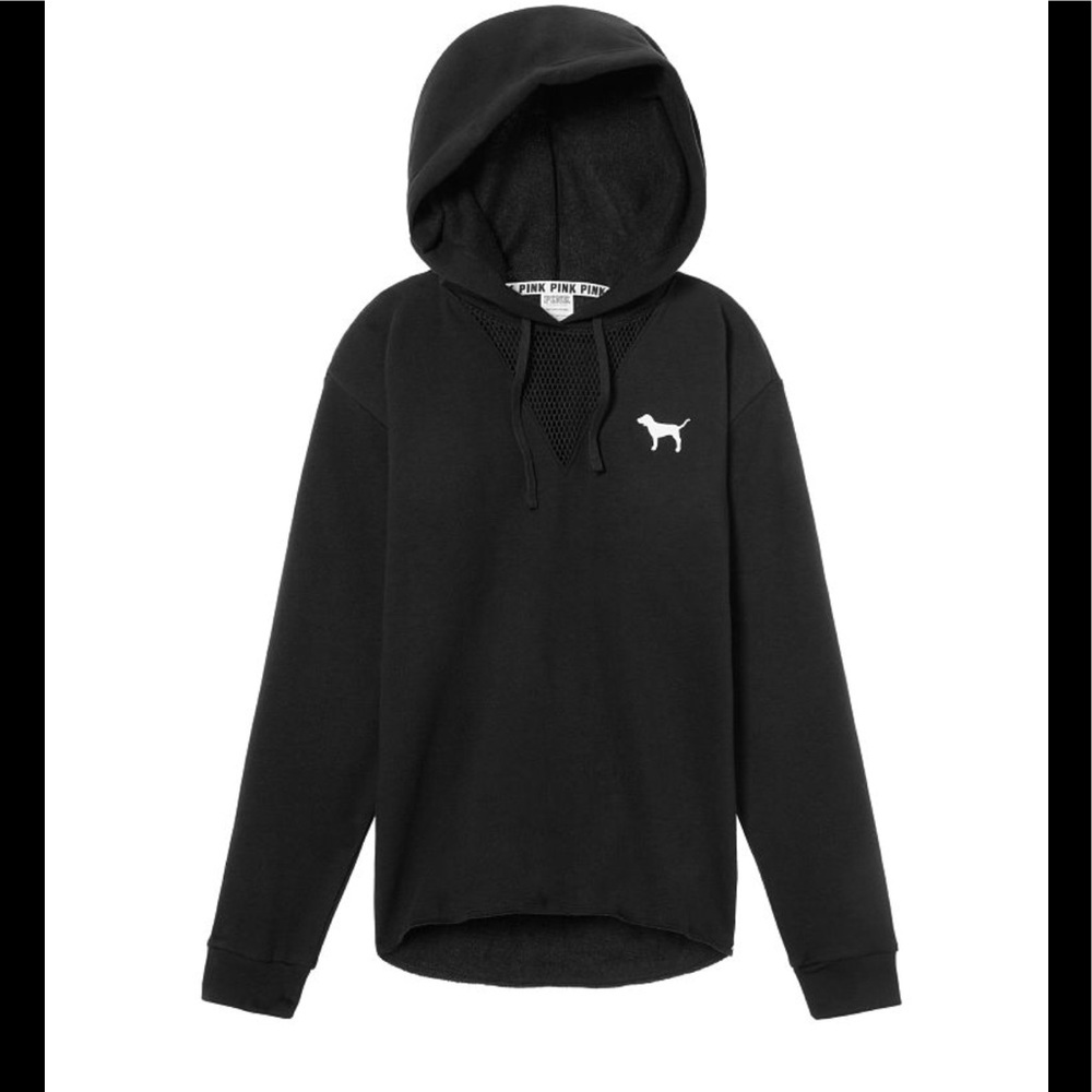 NEW✨ PINK Campus high-low mesh pullover tunic